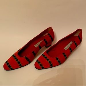 Red vintage shoes Made in Italy